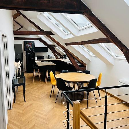 Elegant T4 Centre Reims/Parking Prive Apartment Exterior foto
